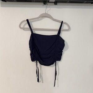 Elegant Navy Ruched Camisole